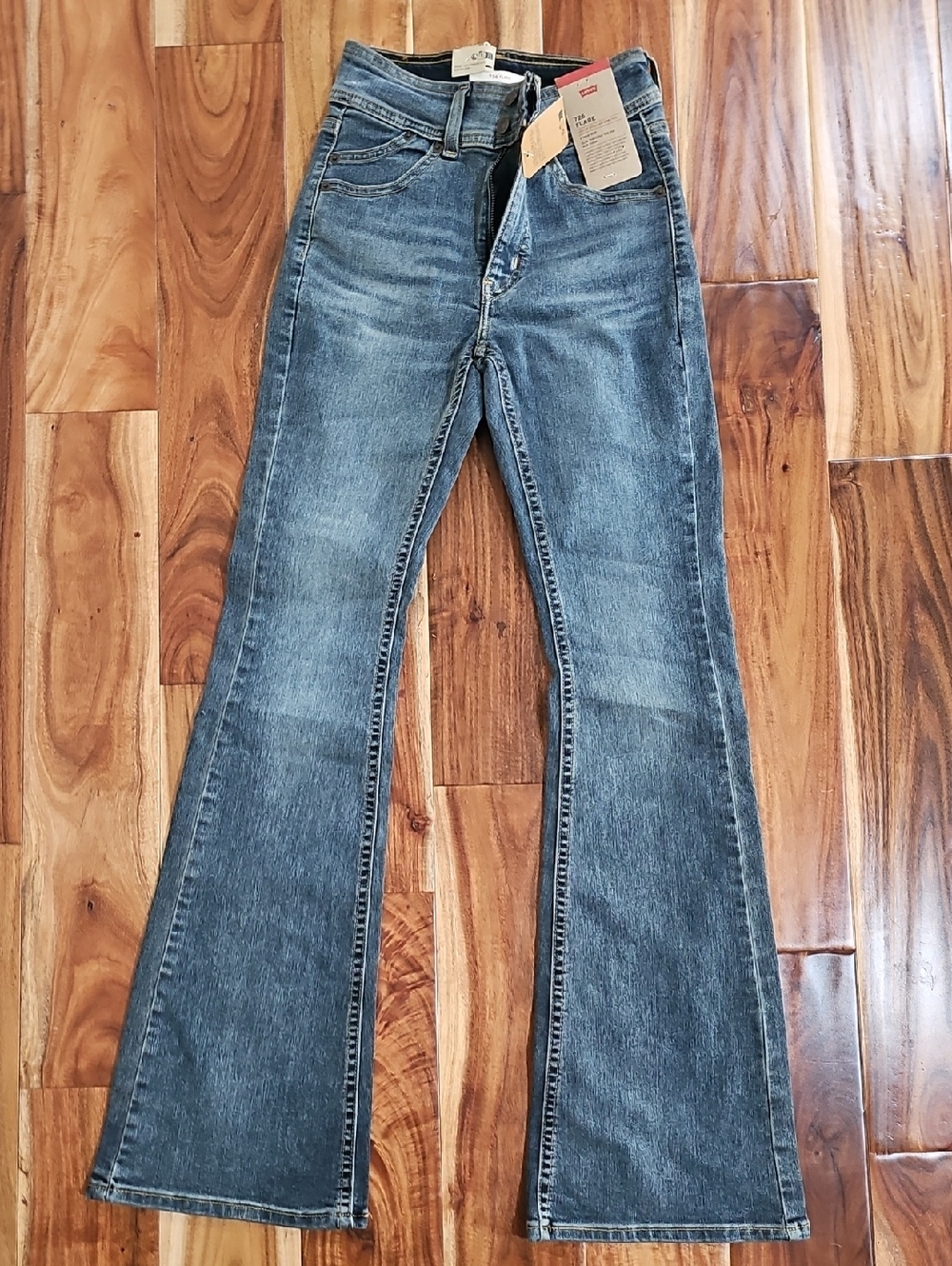Levi's Vintage-Inspired Blue Flare Jeans